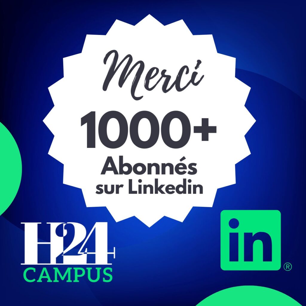 1000+ Abonnés sur notre page Linkedin - Suivez-nous!